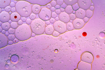 Colourful oil ink bubbles and drops. Abstract template mixed texture background. Wallpaper pattern.