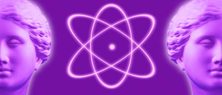 Modern conceptual art poster with ancient statue of bust of Venus. Collage of contemporary art.の写真素材