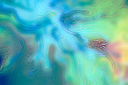 Abstract iridescent holographic neon background. Hologram vibrant style pattern. Backdrop pearl...