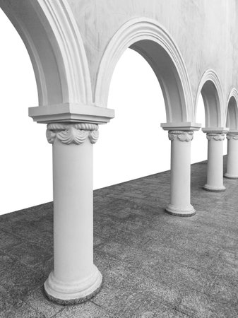 Details, elements, decor of buildings of classical architecture. Cut out. Templates for art, design.の写真素材