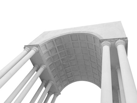 Details, elements, decor of buildings of classical architecture. Cut out. Templates for art, design.の写真素材