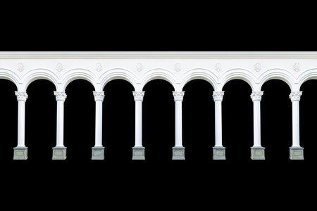 Details, elements, decor of buildings of classical architecture. Cut out. Templates for art, design.の写真素材