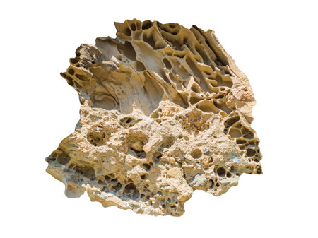 Big natural stone boulders. Isolated on white background. Beautiful textures for templates, backgrounds.の写真素材