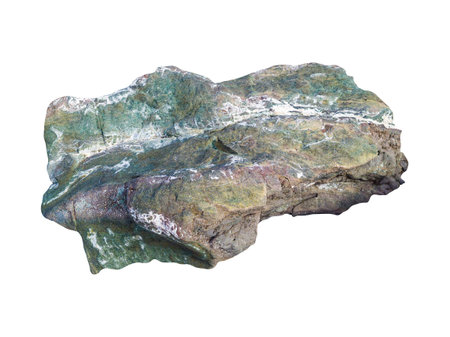 Big natural stone boulders. Isolated on white background. Beautiful textures for templates, backgrounds.の写真素材