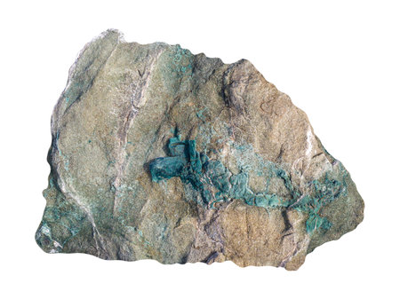 Big natural stone boulders. Isolated on white background. Beautiful textures for templates, backgrounds.の写真素材