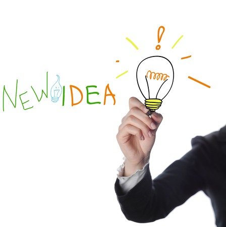 business man success concept by goal, vision, creativity, teamwork, focus, inspiration, training, etc.の写真素材