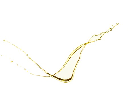 Olive oil splash isolated on white background.の写真素材