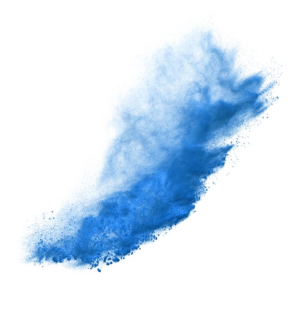 Explosion of colored powder isolated on whine background.の写真素材