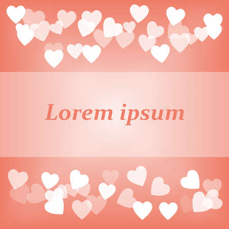 heart bokeh blur decoration background,vector Illustration EPS10のイラスト素材