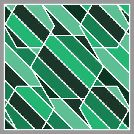 green tone stripe shape and white line background,vector Illustration EPS10のイラスト素材