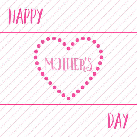 A happy mothers day flat design background,vector Illustration EPS10のイラスト素材