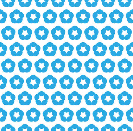 Blue floral design pattern background,vector Illustration EPS10のイラスト素材
