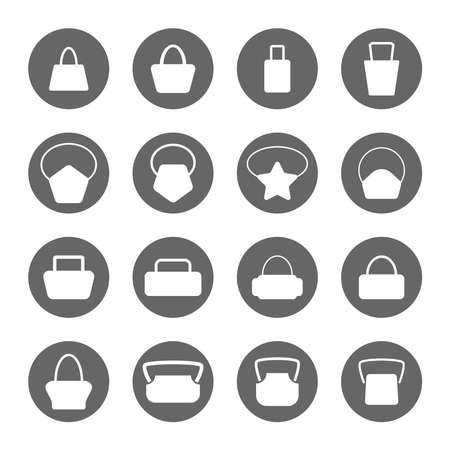 Handbag icons set,vector Illustration EPS10のイラスト素材