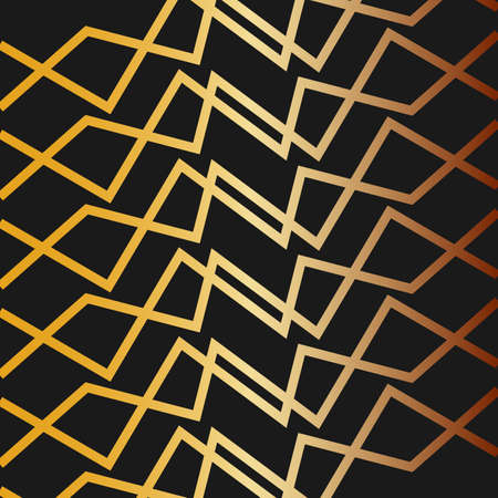 Abstract gold zig zag line design background,vector Illustration EPS10のイラスト素材