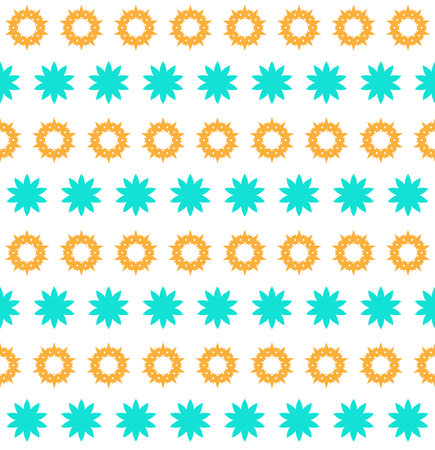 Orange and blue floral design pattern background,vector Illustration EPS10のイラスト素材