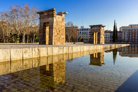 Temple debod Madrid,Spain in summerのeditorial素材