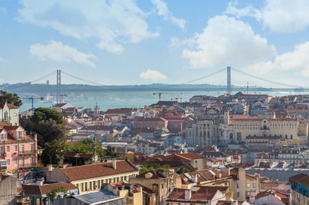 Lisbon city panorama skyline ,Portugal