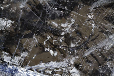 ice cleavage surfaceの写真素材