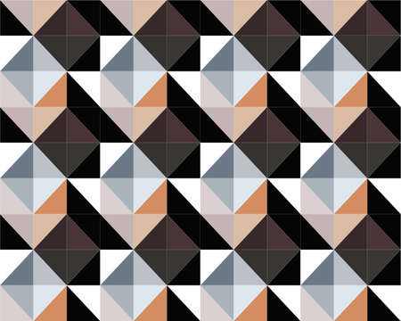 Seamless pattern of geometric elements in a modern style. Applicable for background design and...
