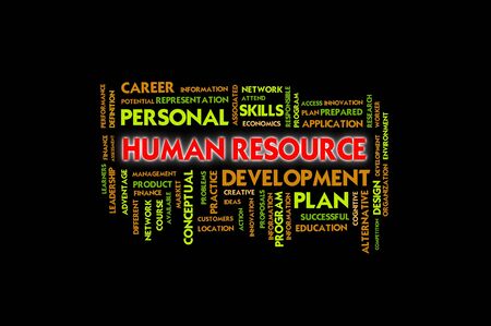 Business wording concept,human resourceの写真素材