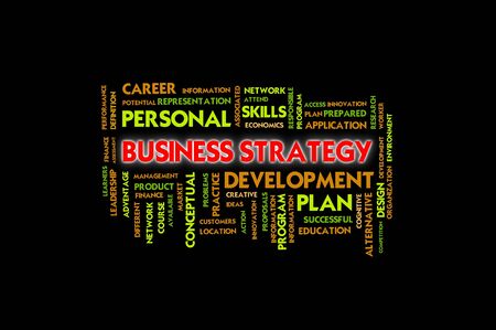 Business wording concept, business strategyの写真素材