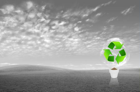 Recycle sign for green eco conceptの写真素材
