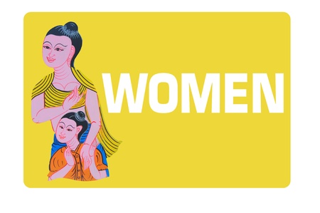 WOMen Toilet Signの写真素材