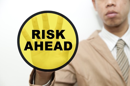 Business man and risk management conceptの写真素材