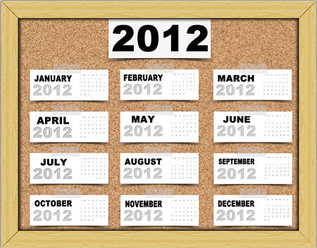 2012 Calendar paper
