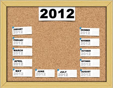 2012 Calendar paper