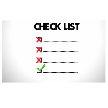 Mark on the check boxes.の写真素材