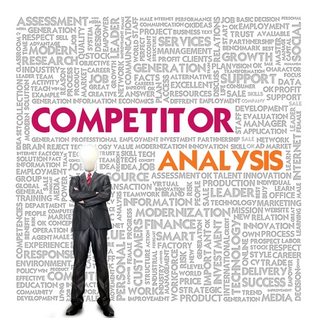 Business word cloud for business concept, Competitor analysisの写真素材
