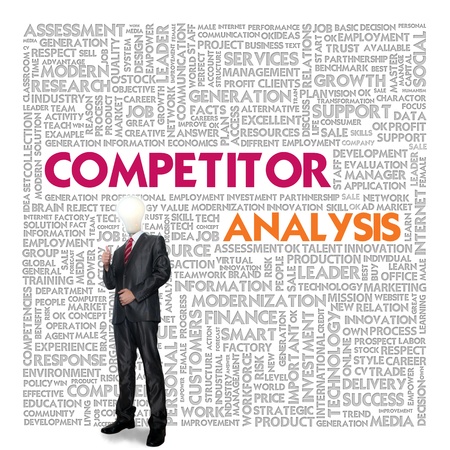Business word cloud for business concept, Competitor analysisの写真素材