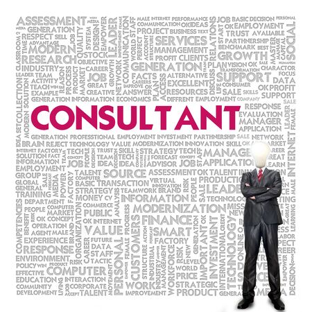 Business word cloud for business concept, Consultantの写真素材
