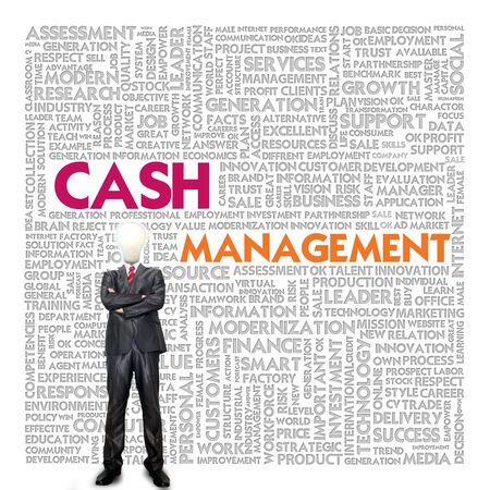 Business word cloud for business concept, Cash managementの写真素材