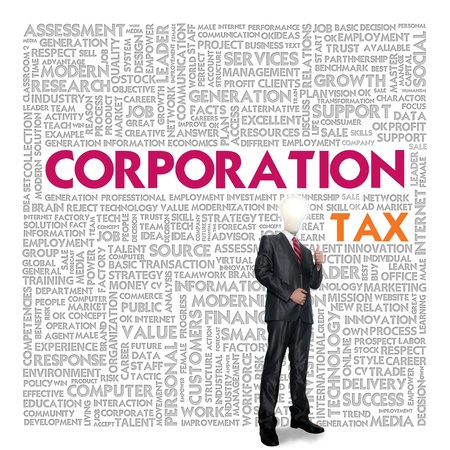 Business word cloud for business concept, TAXの写真素材