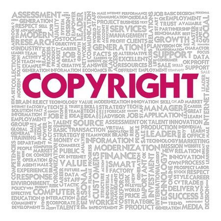 Business word cloud for business concept, Copyrightの写真素材