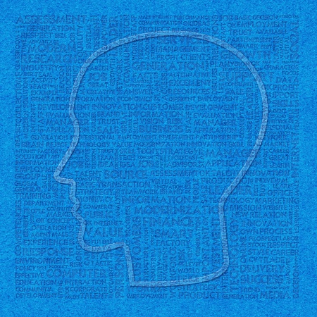 Business word cloud for business and finance concept, Brainの写真素材