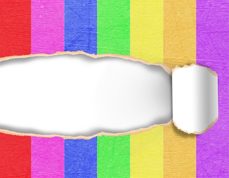 Torn paper with spaceの写真素材