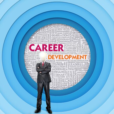 Business word cloud for business concept, Career Developmentの写真素材