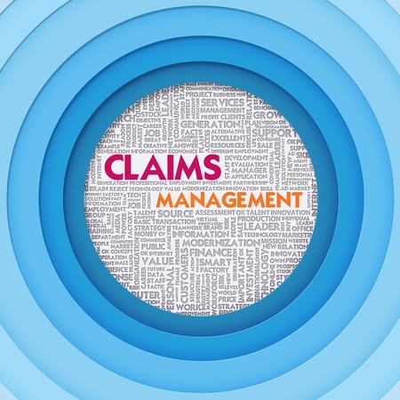 Business word cloud for business concept, Claim managementの写真素材
