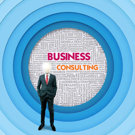 Business word cloud for business and finance concept, Business Consultingの写真素材