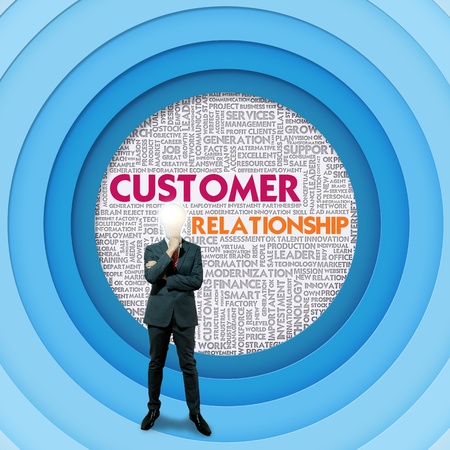 Business word cloud for business concept, Customer relationshipの写真素材