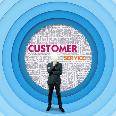 Business word cloud for business and finance concept, Customer Serviceの写真素材