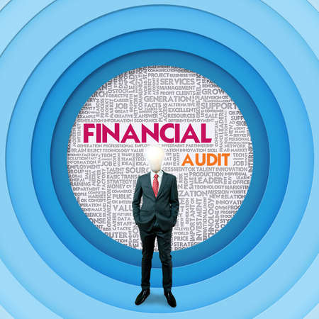 Business word cloud for business concept, FInancial Conceptの写真素材