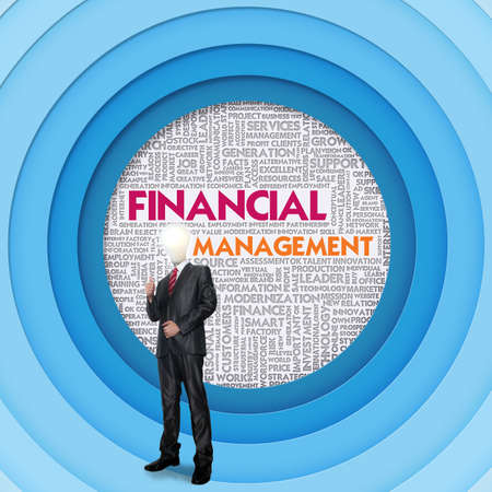 Business word cloud for business concept, FInancial Conceptの写真素材