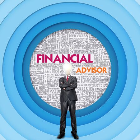 Business word cloud for business concept, FInancial Conceptの写真素材