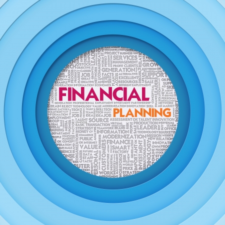 Business word cloud for business concept, FInancial Conceptの写真素材
