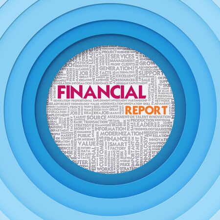 Business word cloud for business concept, FInancial Conceptの写真素材