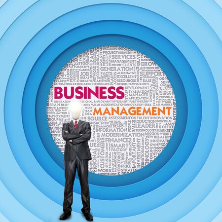 Business word cloud for business and finance concept, Business Managementの写真素材